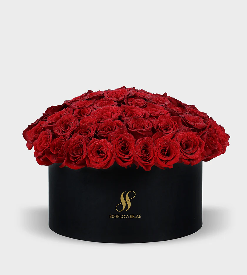 Red Rose Large Round Box