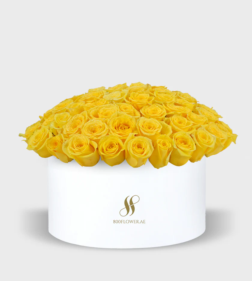 Yellow Rose Large Round Box - Image 2