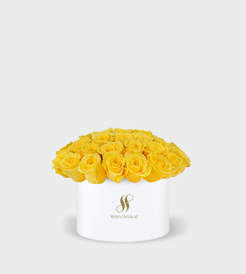 Yellow Rose Medium Round Box - Image 2